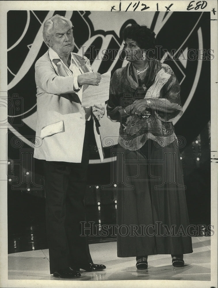 1979 Press Photo Foster Brooks &amp; Pearl Bailey in All-Star Salute to Pearl Bailey - Historic Images