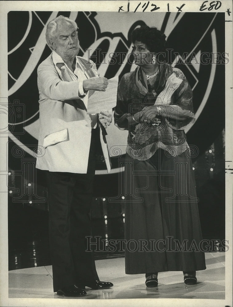 1979 Press Photo Foster Brooks & Pearl Bailey in All-Star Salute to Pearl Bailey - Historic Images