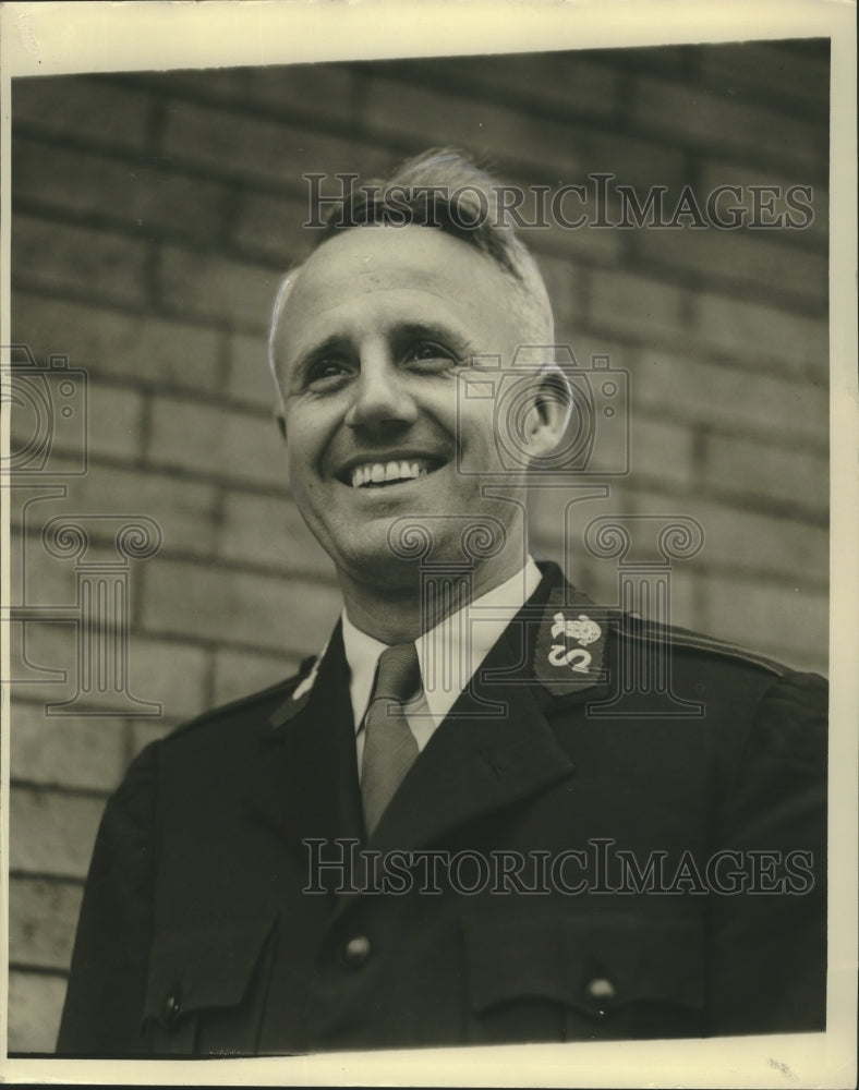 1935 Press Photo Major W. Herbert Bartlett, City Commander of Salvation Army- Historic Images