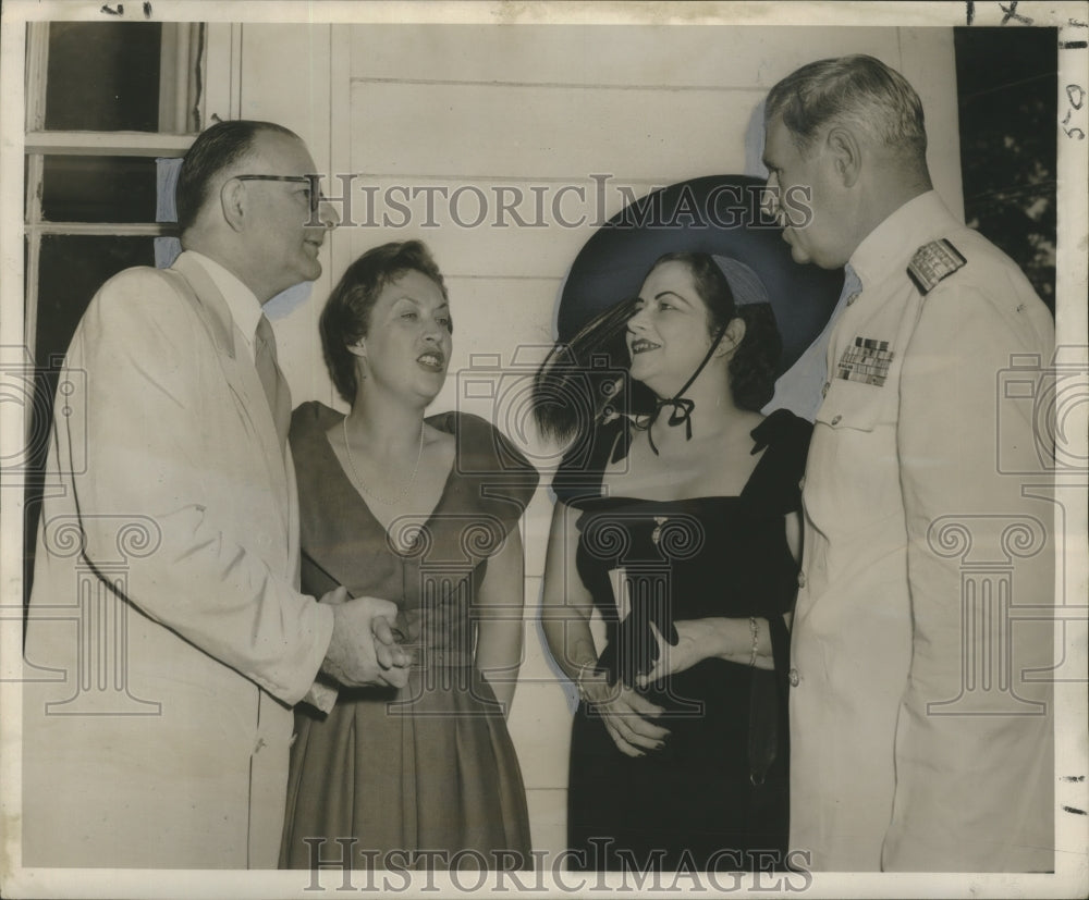 1954 Bastille Day Celebrated at Home of French Consul General-Historic Images