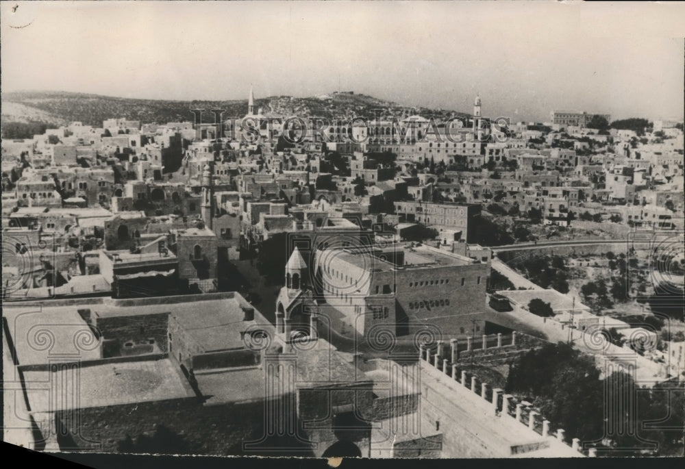 1947 Press Photo Manger Square in Bethlehem - Church of the Nativity - nox07019-Historic Images