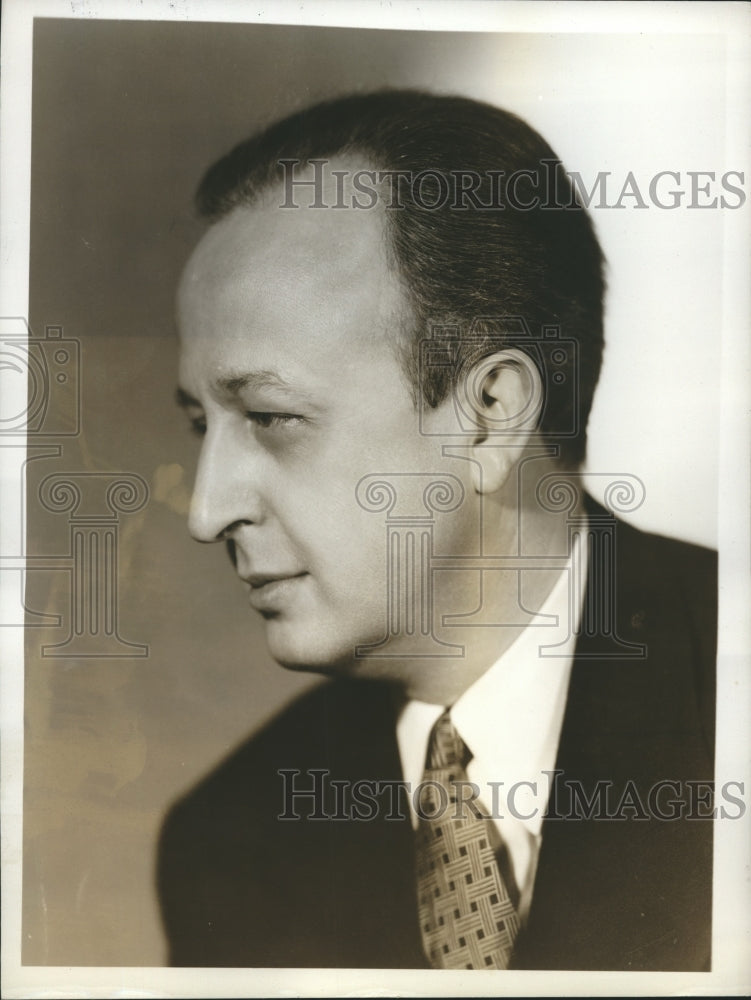 1949 Press Photo Howard Barlow, Music Director, &quot;Voice of Firestone&quot; - Historic Images