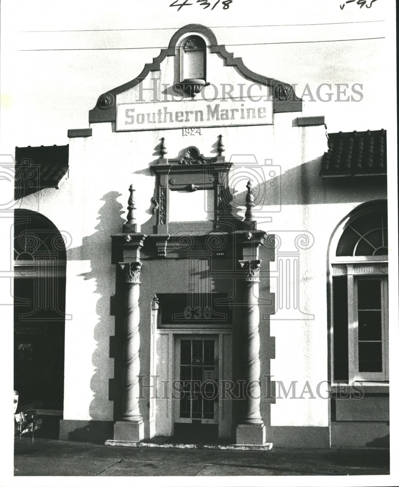 1979 Press Photo New Orleans - View of Southern Marine Entrance on North Broad - Historic Images