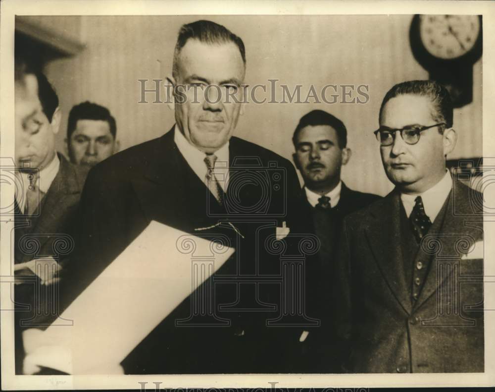 1936 Press Photo Plutarco Elias Calles, former strongman of Mexico in Trial - Historic Images