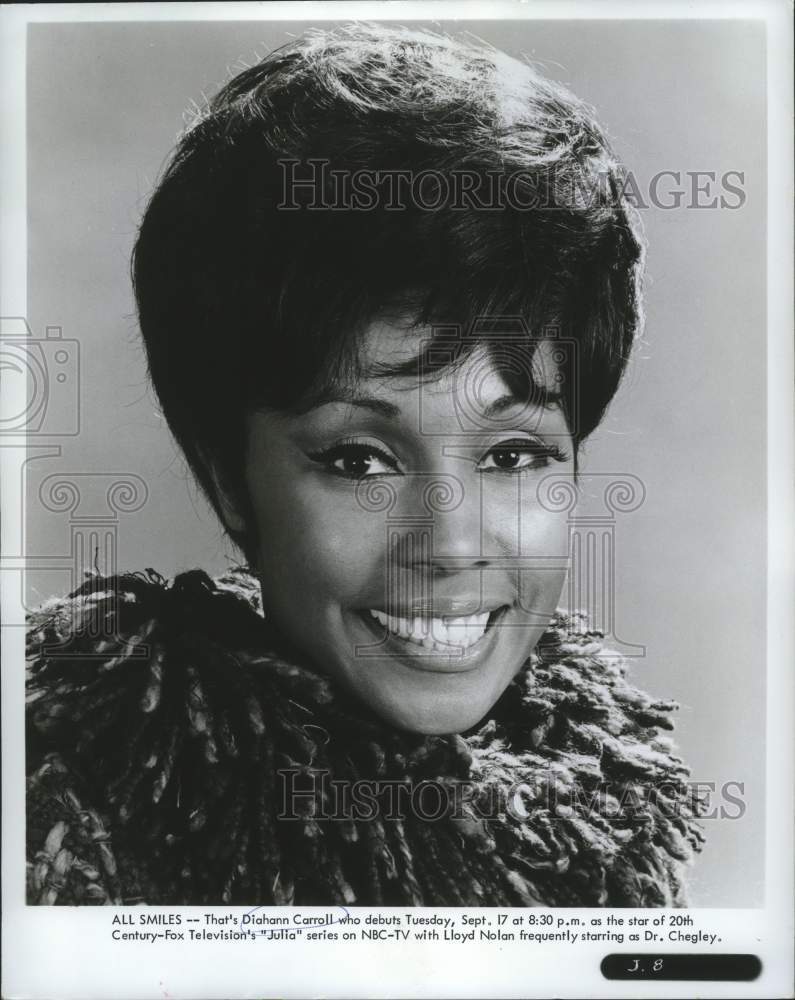 1969 Press Photo Diahann Carroll in 20th Century-Fox Television's "Julia" on NBC - Historic Images