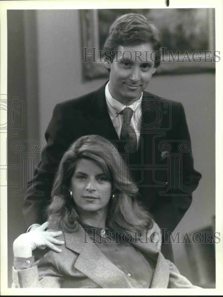 1988 Press Photo Kirstie Alley and Alex Nevil in "Executive Sweet" on "Cheers" - Historic Images