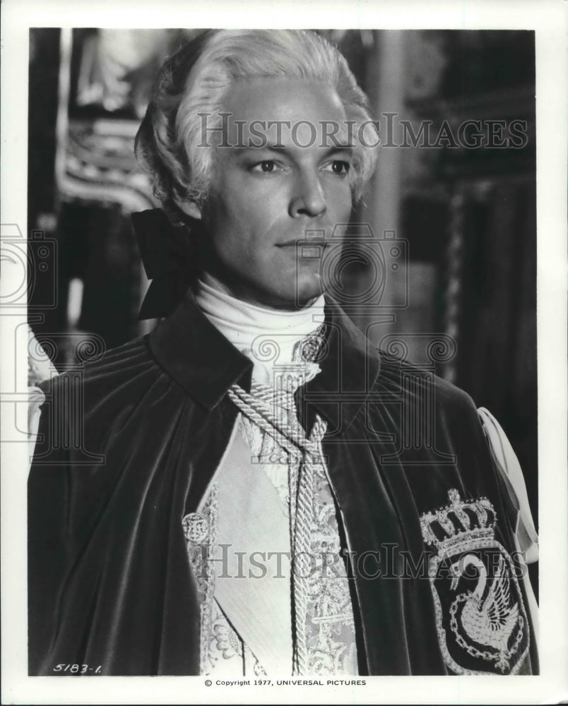 1977 Press Photo Actor Richard Chamberlain in The Slipper and the Rose-Historic Images