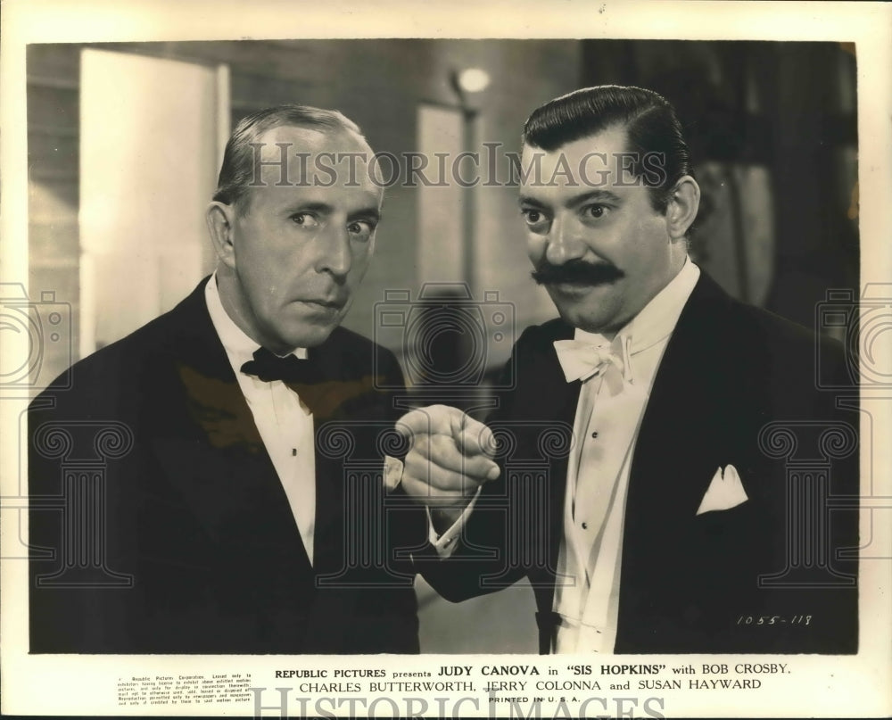 1941 Press Photo &quot;Sis Hopkins&quot; - Charles Butterworth and Jerry Colonna-Historic Images