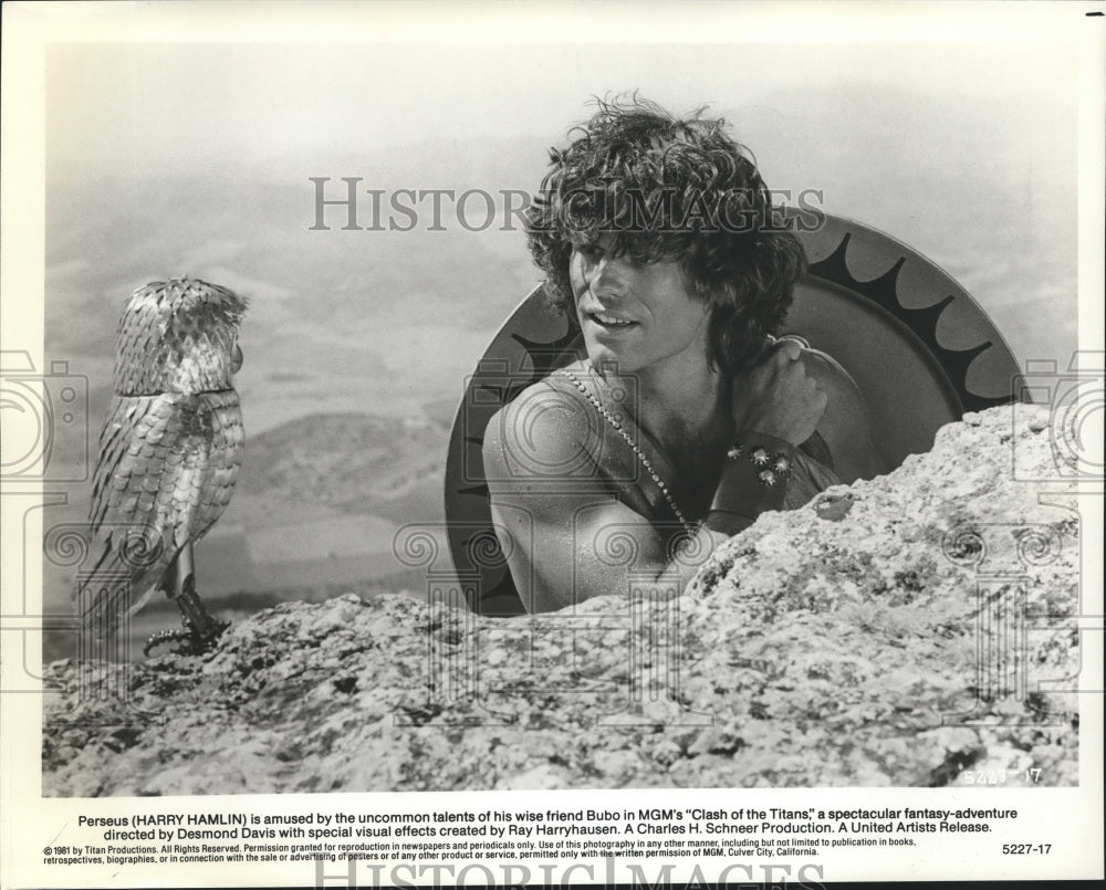 1981 Press Photo Actor Harry Hamlin in Scene from Clash of the Titans - Historic Images