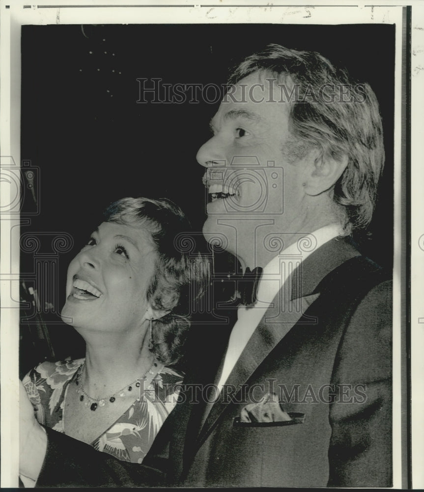 1972 Press Photo Dancers Marge &amp; Gower Champion at Beverly Hills Function - Historic Images