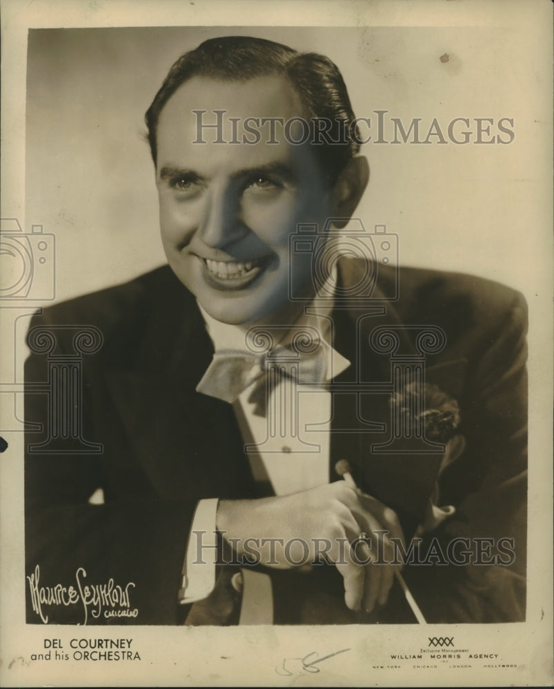 1947 Press Photo Orchestra Leader Del Courtney - Historic Images