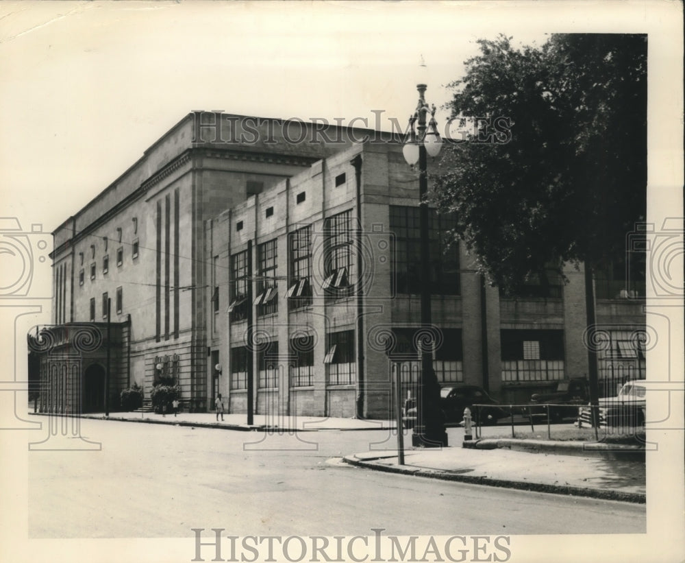 1949 Press Photo Rear View of Municipal Auditorium in New Orleans - nox15460-Historic Images