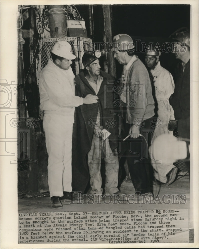 1964 Leland Roeder, Rescued at Atomic Energy Test Site, Las Vegas-Historic Images