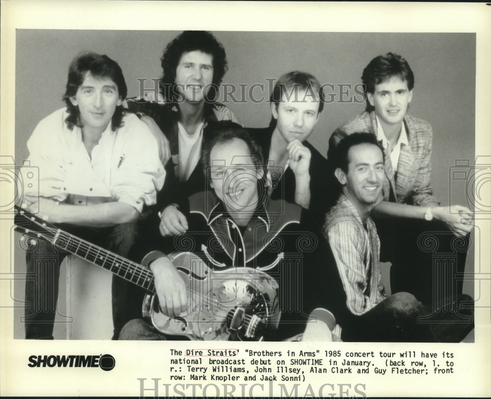 1986 Mark Knopler & members of The Dire Straits', "Brothers in Arms - Historic Images