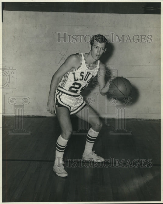 1969 Press Photo LSUNO Guard Doug Cherry, Basketball Player - nox17915-Historic Images
