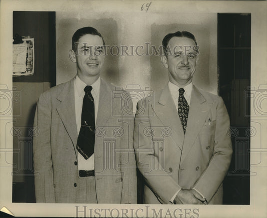 1946 Press Photo Angus Eason and Bennie Jeansonne - Historic Images