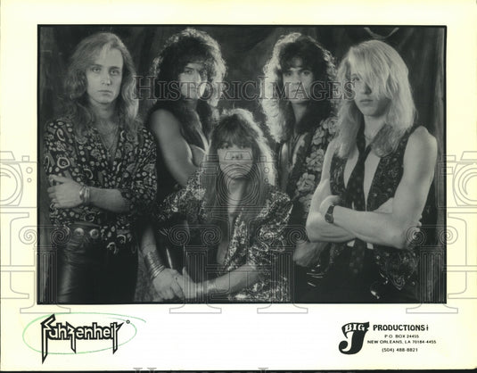 1991 Press Photo Performers "Fahrenheit" in studio photo - nox18382- Historic Images
