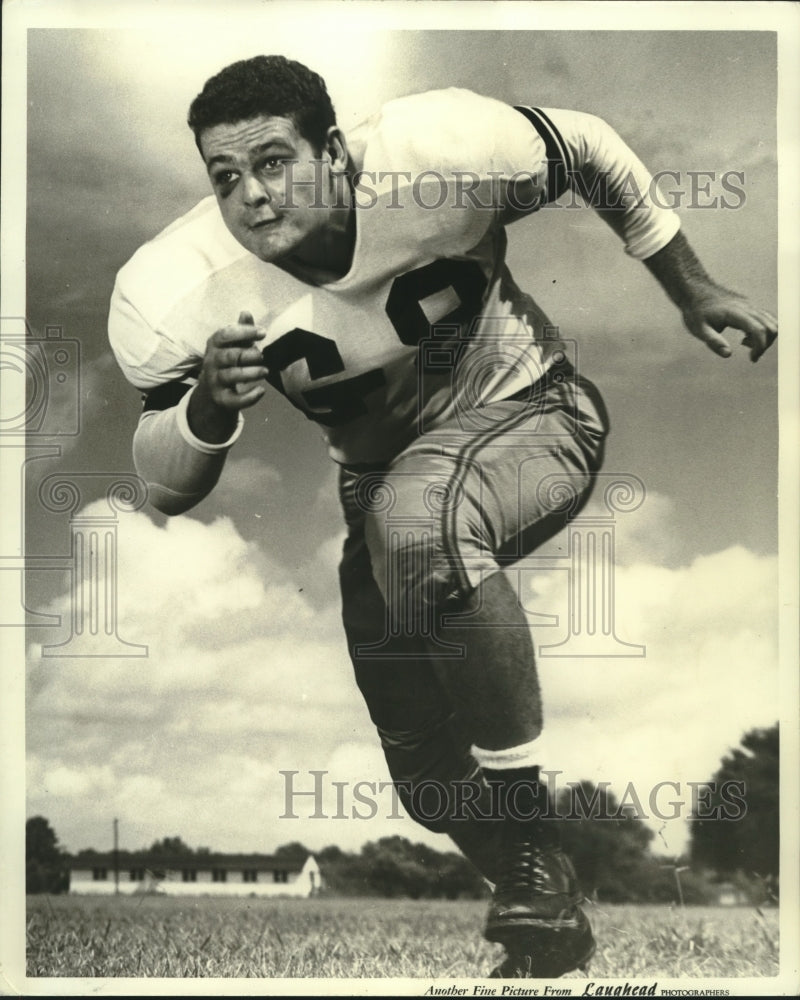 1967 Press Photo Football - Leon Flettrich, Louisiana State Guard - nox18729 - Historic Images