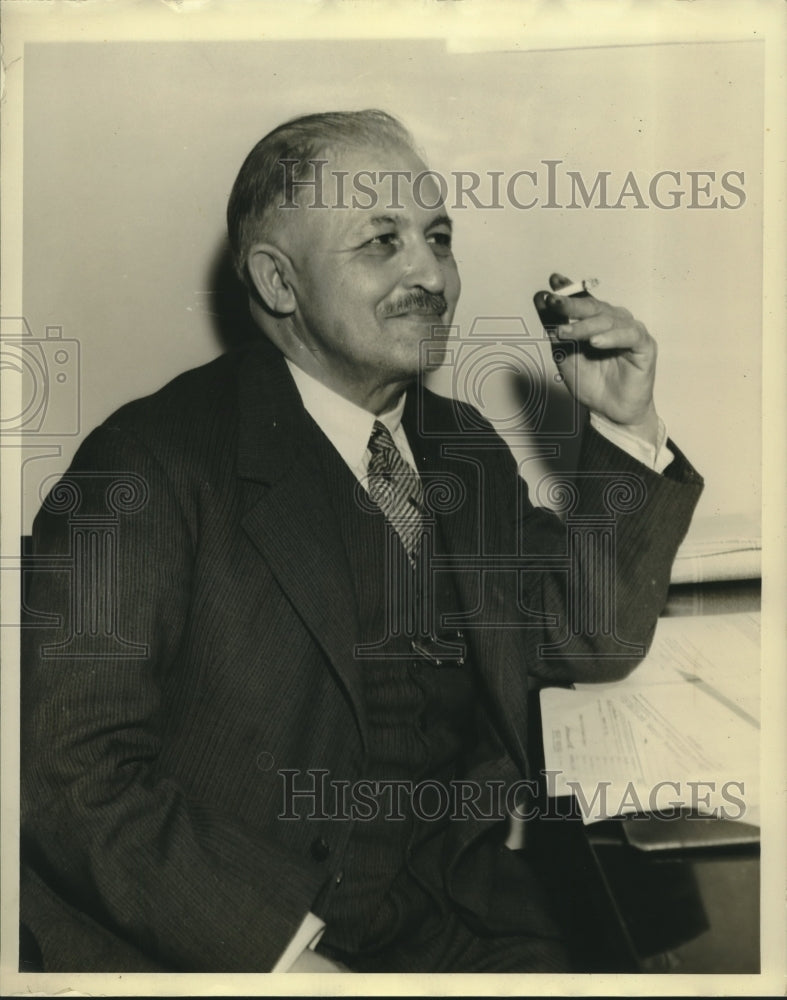 1936 Press Photo Cuban Consul General Calixto G. I. Enamerado - nox19215-Historic Images