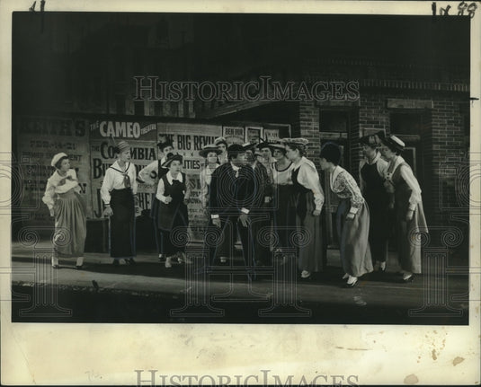 1960 Press Photo Cast performing song "Unfair" in musical "Fiorello!"-Historic Images