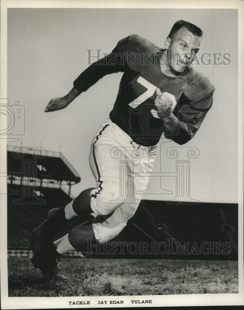 Press Photo Tulane University tackle, Jay Egan - nox20209 - Historic Images