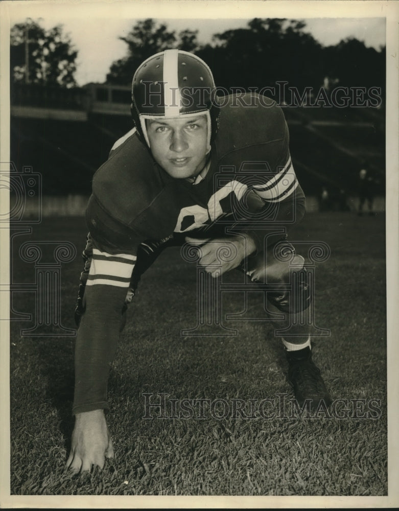 1949 Press Photo Duke&#39;s end Blaine Earon named AP&#39;s Lineman-of-the-Week - Historic Images