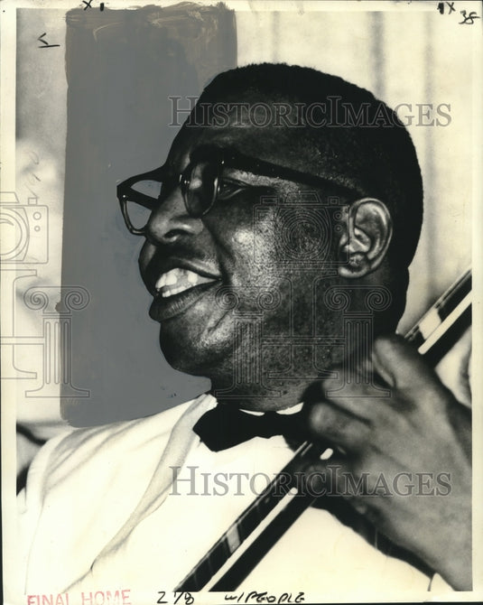 1971 Press Photo "Papa" Albert French, jazz entertainer. - nox20549-Historic Images