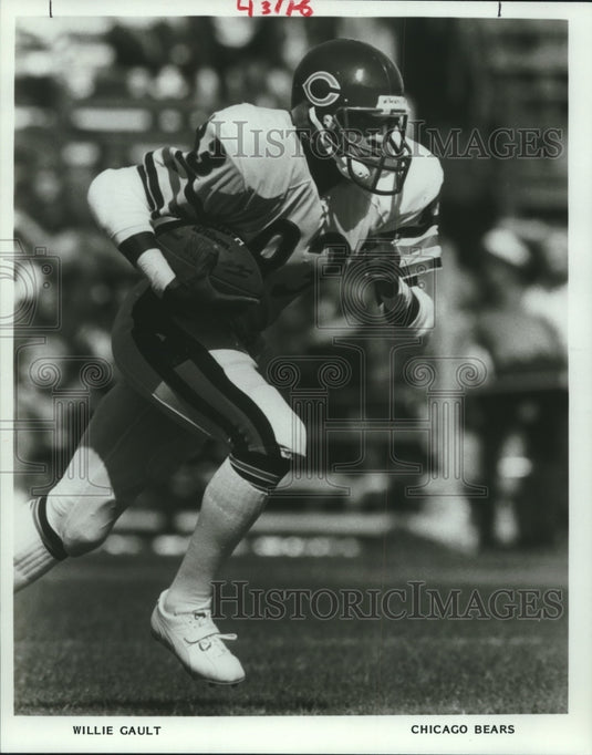 1986 Press Photo Willie Gault football player for Chicago Bears. - Historic Images