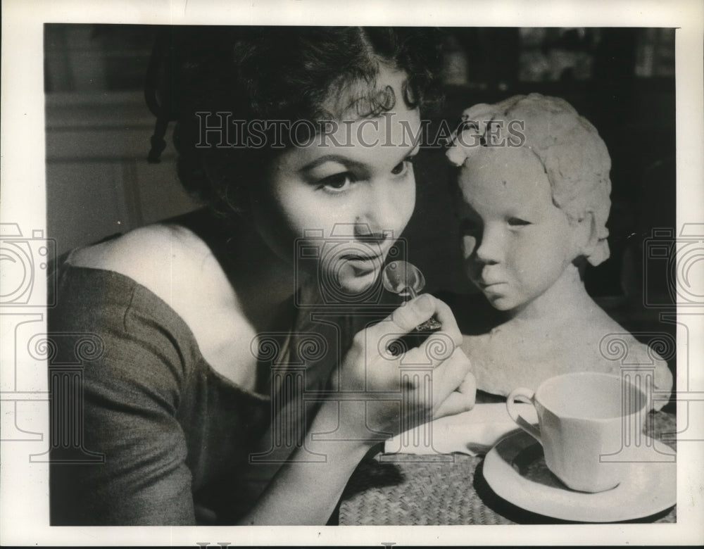 1959 Press Photo Pixie Foster, 15-year-old sophomore at University of SC-Historic Images