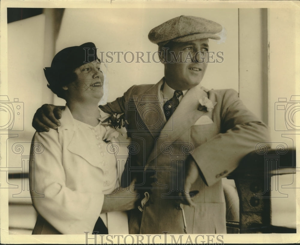 1934 Chief of Detectives John Grosch and wife - Historic Images