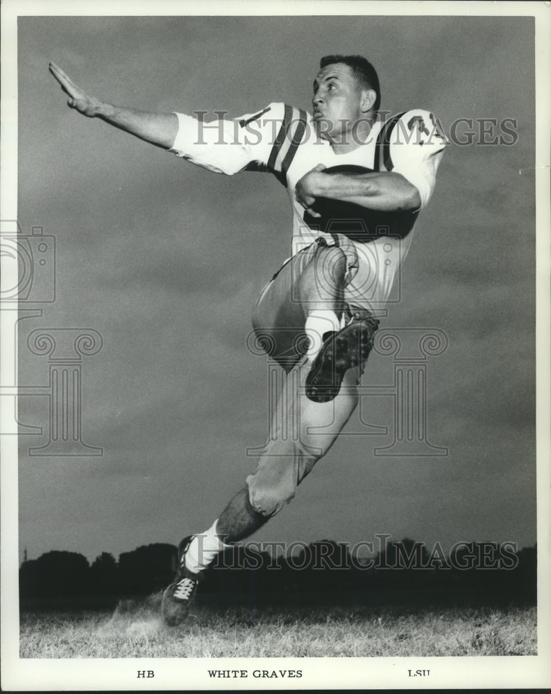 1963 Press Photo Louisiana State University HB White Graves - nox23194 - Historic Images