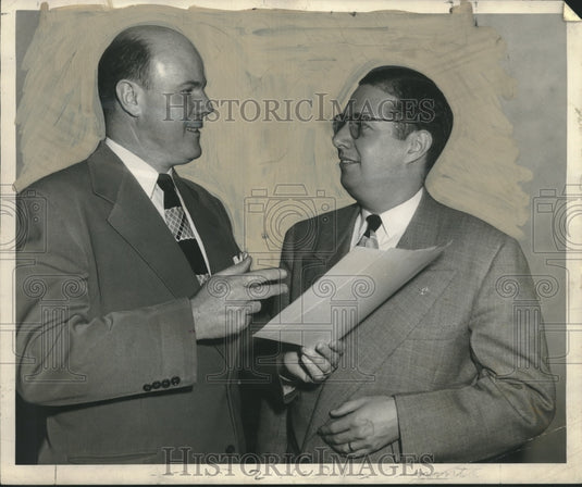 1949 Group Officers A. J. Leach and Howard Gruenberg - Historic Images