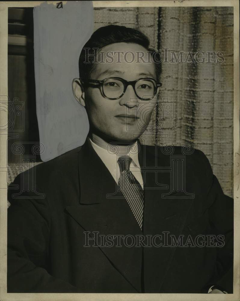 1954 Press Photo Korean Diplomat Dr. Pyo Wook Han - nox24901-Historic Images