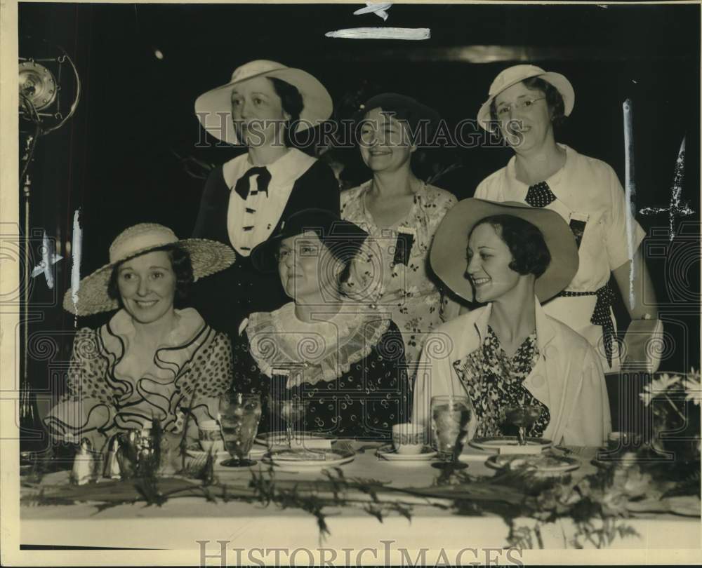 1935 Press Photo Louisiana State Medical Society Auxiliary Officers, New Orleans- Historic Images