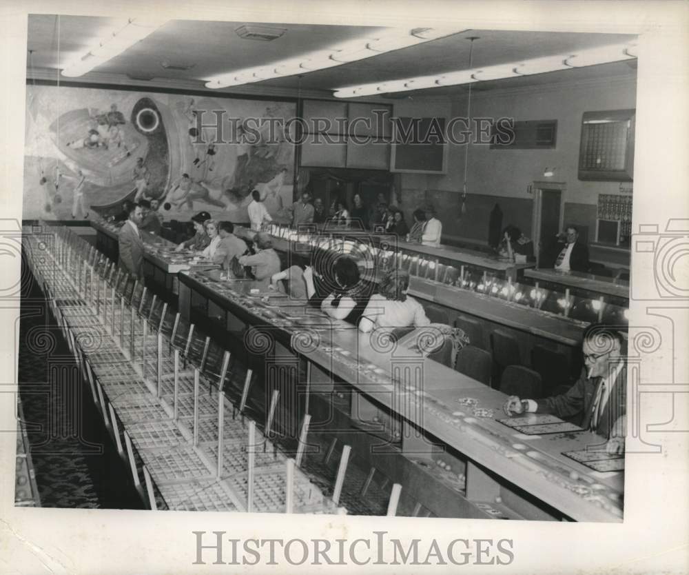 1954 Interior of Gambling Hall - Historic Images