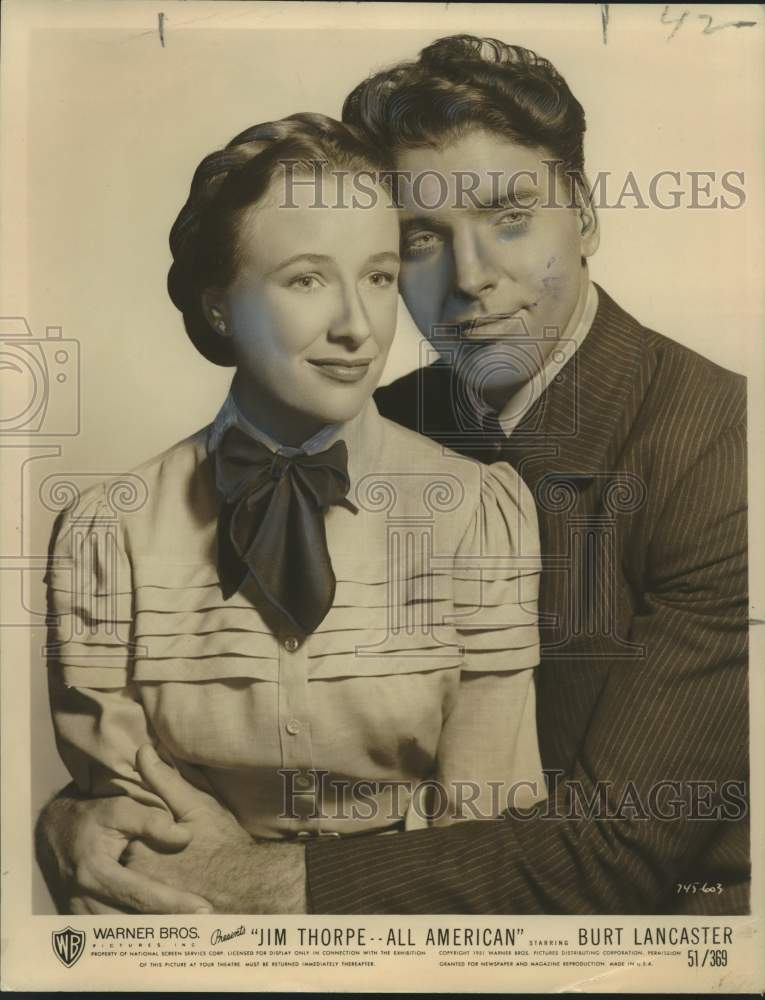 1951 Press Photo Actors in &quot;Jim Thorpe - All-American&quot; - nox27539 - Historic Images