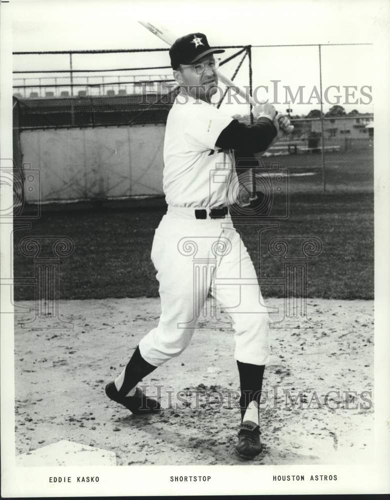 1967 Press Photo Eddie Kasko, Houston Astros Baseball Shortstop - nox27836- Historic Images