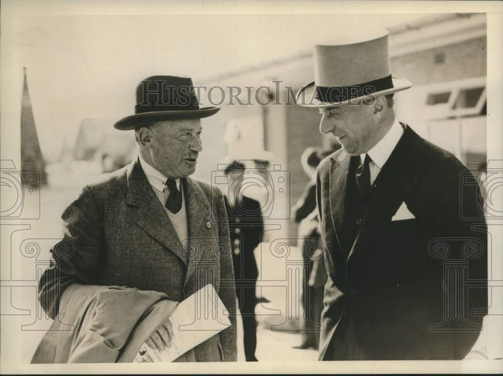 1939 Press Photo General Sir Walter Kirke talks with M. Georg Achates Gripenberg-Historic Images