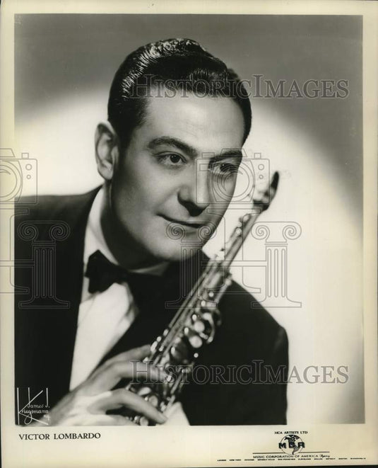 1952 Press Photo Saxophonist-Bandleader Victor Lombardo - Historic Images
