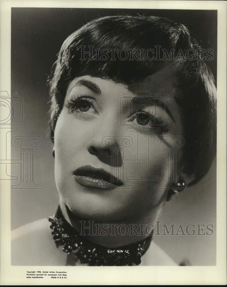 1953 Press Photo French Film Actress Barbar Laage - nox28990-Historic Images