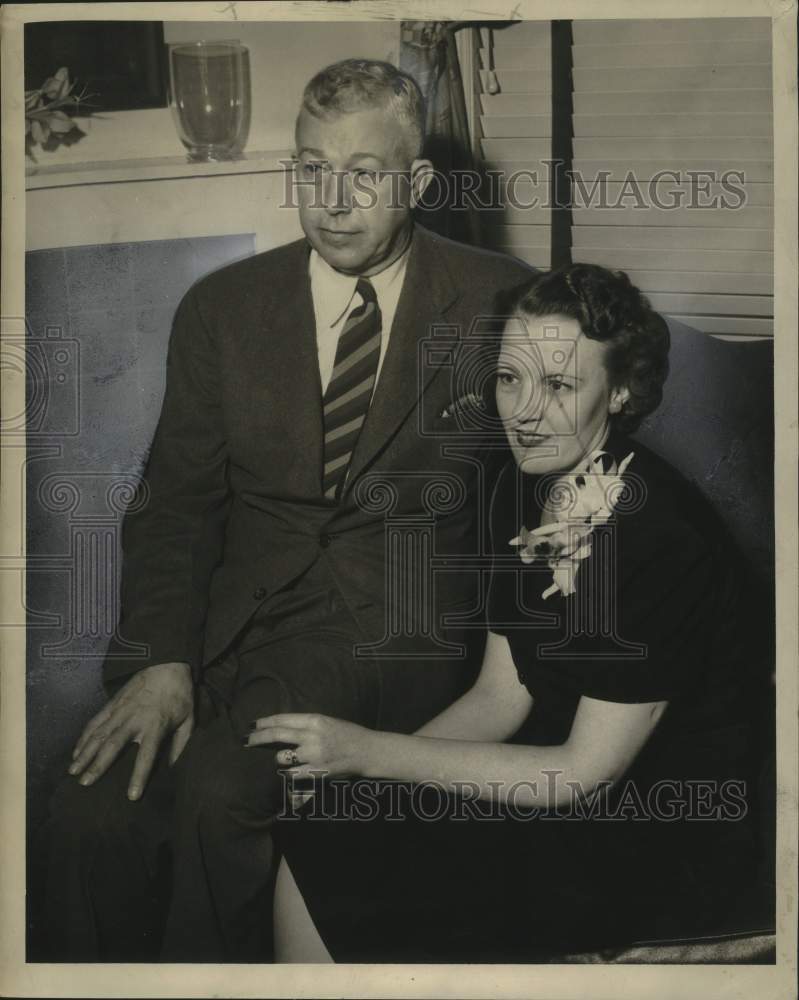 1957 Press Photo President of Alcoa Steamship Company Harmon Lewis - nox29483-Historic Images