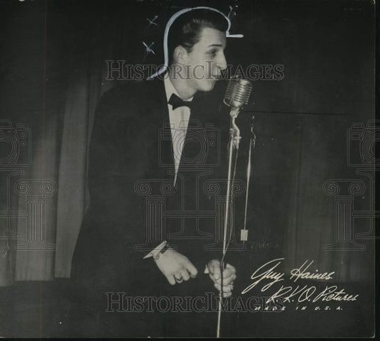 1952 Press Photo Hollywood recording artist Peter Imbornone, "Guy Haines"-Historic Images