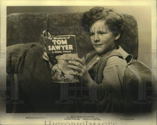 1938 Press Photo Actor Tommy Kelly of "The Adventures of Tom Sawyer" - Historic Images