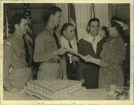 1957 Press Photo Troop 35 Receives Charter - Historic Images