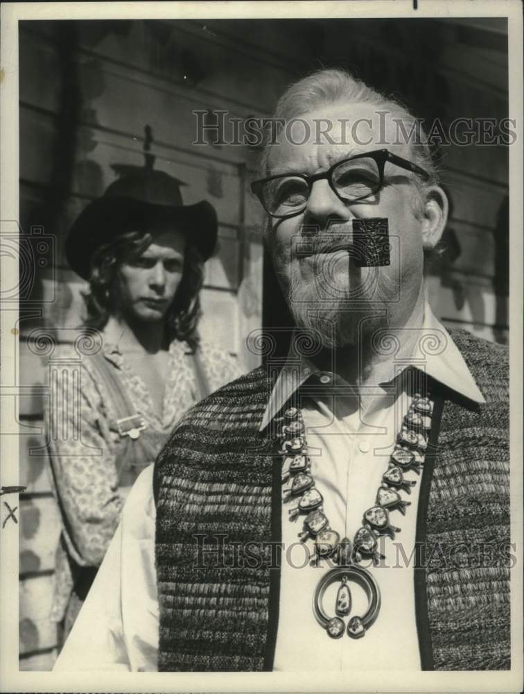 1970 Press Photo Actor Burl Ives in "The Bold Ones" - Historic Images
