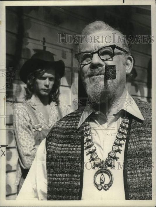 1970 Press Photo Actor Burl Ives in "The Bold Ones" - Historic Images