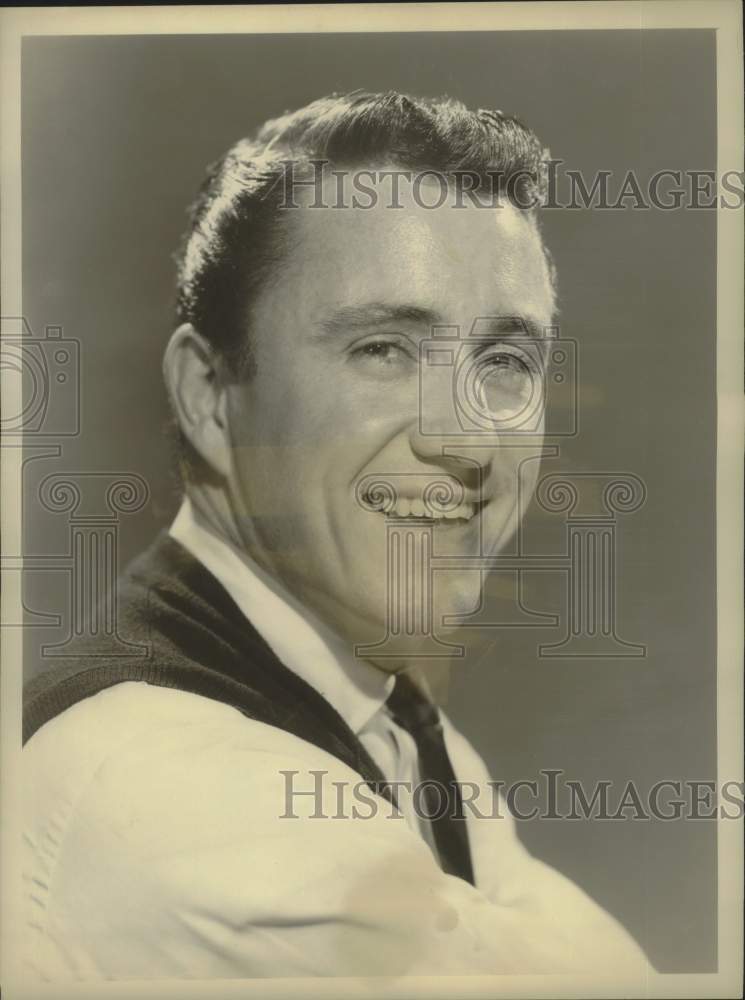 1961 Press Photo &quot;Play Your Hunch&quot; Game Show Host Merv Griffin - Historic Images