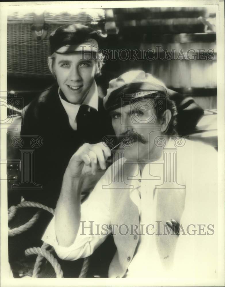 1981 Press Photo Robert Lansing and David Knell in &quot;Life on the Mississippi&quot; - Historic Images