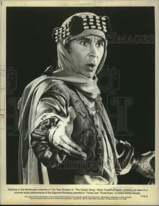 1980 Press Photo Actor Frank Langella in "Those Lips, Those Eyes" - Historic Images