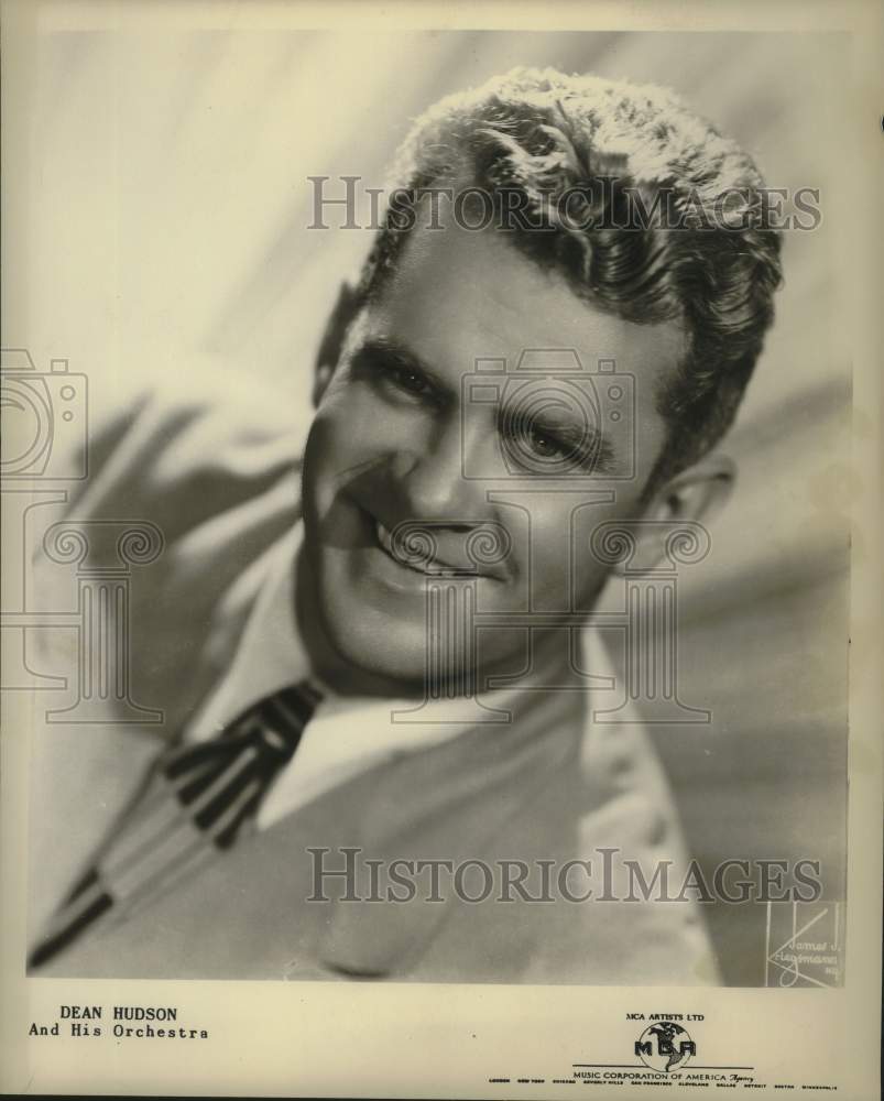 1952 Press Photo Bandleader Dean Hudson - Historic Images